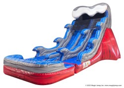 Dual Lane Bahama Mama 17ft Slide (Wet or Dry)