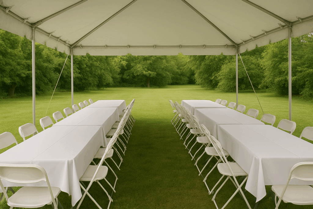 Tent table chairs Home