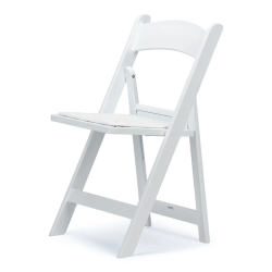 White Resin Folding Chairs