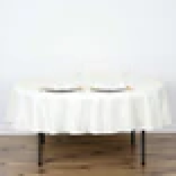 smooth finish ivory table linen 1738692655717201 1767794521 Table Cloth - Ivory (90 inch)